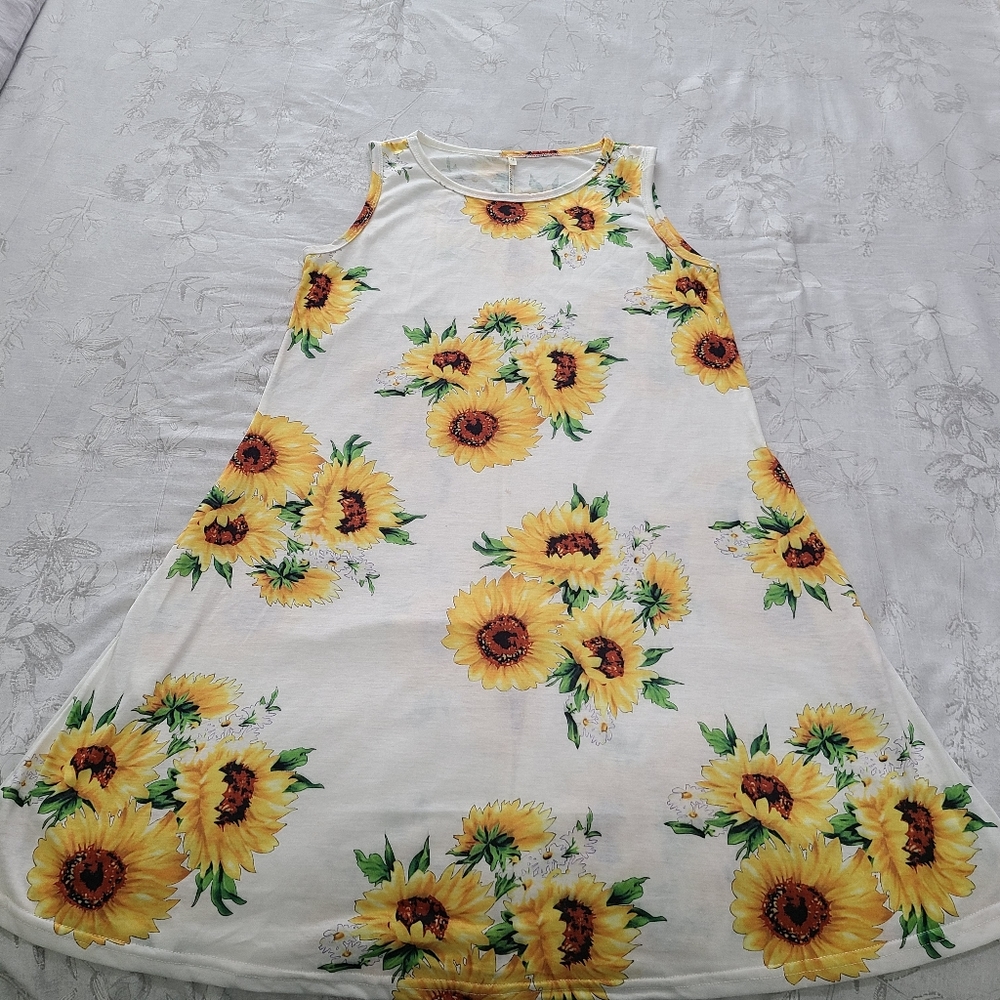 Sunflower Tank Dress